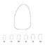 Crown Polycarbonate (Unodent) Upper Lateral Incisors Left 27 x 5