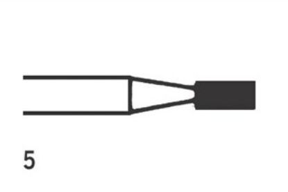 Bur Steel (Unodent) Flat Fissure Hp 5 Iso 016 x 6
