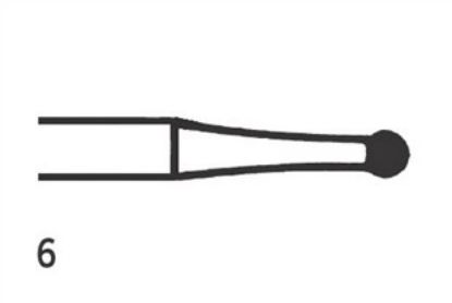 Bur Tungsten Carbide Jet (Kerr) Round Fg Plain Cut 6 Iso 018 x 5