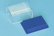 Bur Stand (Unodent) Aluminium 24 Hole Blue Ra x 1