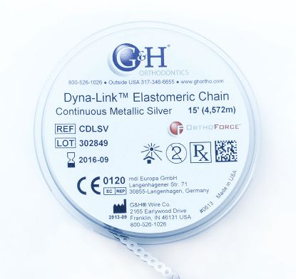 Elastomeric Chain Closed Short Royal Blue 15Ft (O/Quest)