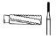 Bur Tungsten Carbide (Unodent) Straight Fissure Fg Fine X-Cut Flat 2057 Iso 010 x 5