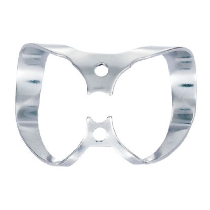 Rubber Dam Clamp (Hygenic) Wingless Gloss Size W9 x 1
