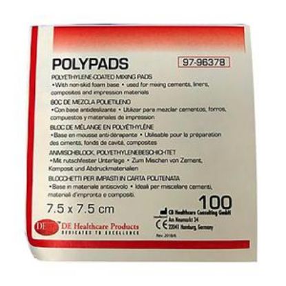 Mixing Pad (Dehp) Parchment 5cm x 5cm x 100 Sheets x 3