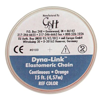 Elastomeric Chain (G&H) Short Clear 15Ft