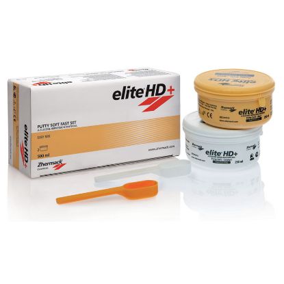 Elite Hd+ Putty (Zhermack) Soft Fast Set Yellow 2 x 250ml
