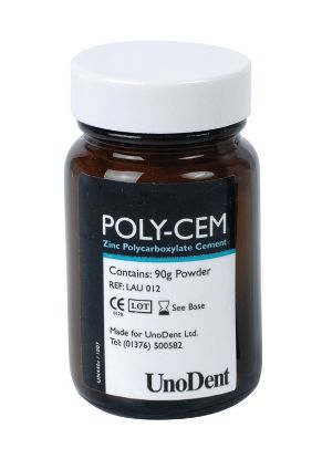 Cement Zinc Polycarboxylate (Unodent) Poly-Cem Powder 90g