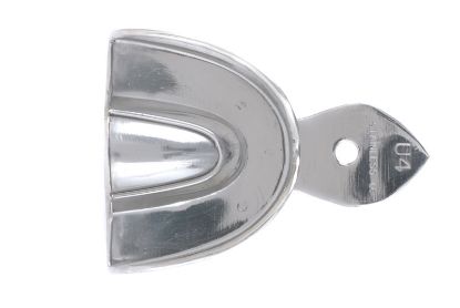 Impression Tray (Unodent) Plain Stainless Steel Upper No.4 x 1