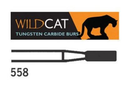 Bur Tungsten Carbide Wildcat (Unodent) Flat Fissure Cross Cut Fg 558 012 x 5