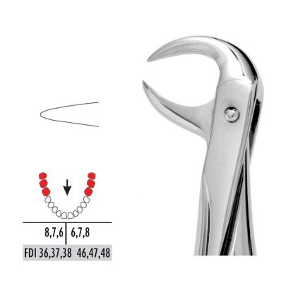 Forceps No.86 (Unodent) Lower Molars Cowhorn Autoclavable x 1