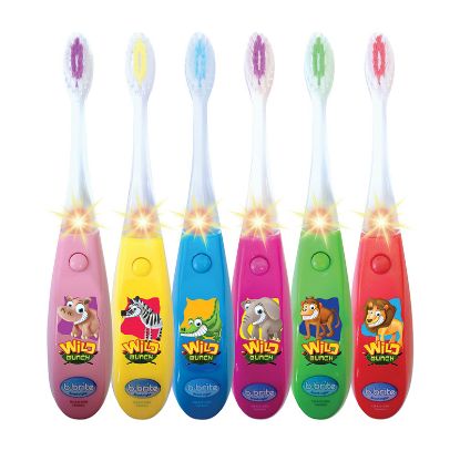 Toothbrush (Bbrite) Twinklers Wild Bunch Wave Flashing x 12