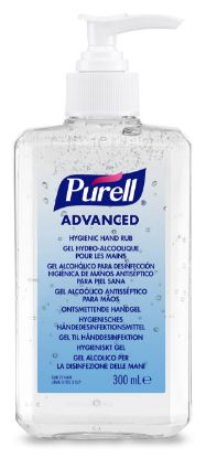 Hand Sanitiser Gel x 300ml Single-Pump Dispenser (Purell)