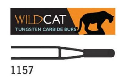 Bur Tungsten Carbide Wildcat (Unodent) Dome Fissure Plain Cut Fg 1157 010 x 5