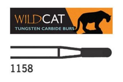 Bur Tungsten Carbide Wildcat (Unodent) Dome Fissure Plain Cut Fg 1158 012 x 5