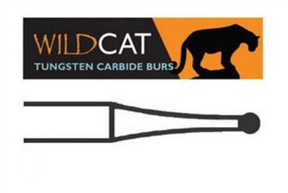 Bur Tungsten Carbide Wildcat (Unodent) Round Fg Plain Cut 3 012 x 5
