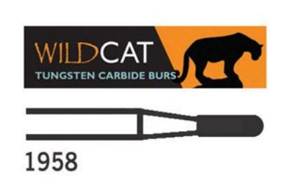 Bur Tungsten Carbide Wildcat (Unodent) Dome Fg Cross Cut 1958 012 x 5