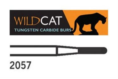 Bur Tungsten Carbide Wildcat (Unodent) Flat Fg Cross Cut 2057 010 x 5