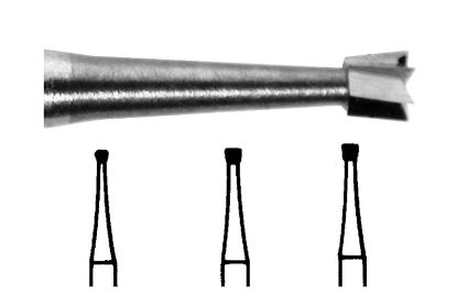 Bur Tungsten Carbide (Unodent) Inverted Cone Plain Cut Ra 2 Iso 010 x 5