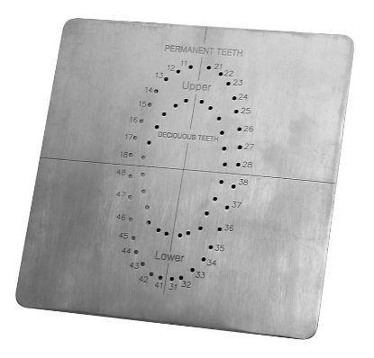 Dam Template (Unoddnt) Rubber 6" x 6" Stainless Steel x 1