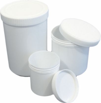 Container Plastic 250mls With Screw Top (White) X70