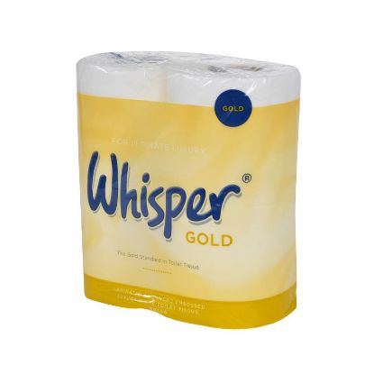 Toilet Roll Whisper Gold 3-Ply White (170 Sheets) x 40
