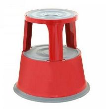 Kick Step Stool (Q-Connect) Metal Red