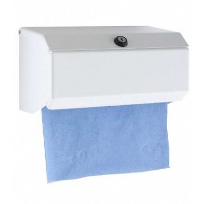 Dispenser For 10" Hygiene Roll (White Metal) x 1