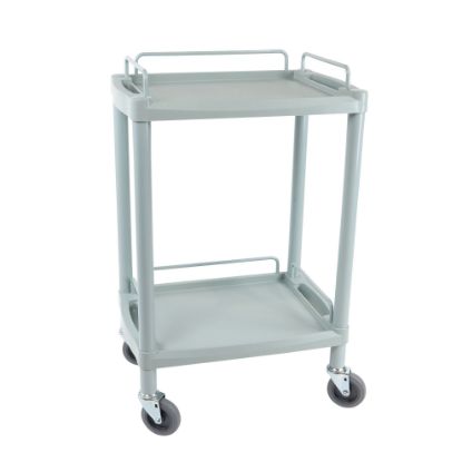 Trolley Clinical Dressing (Aspiration Life) Handy Small Grey With 2 Shelves