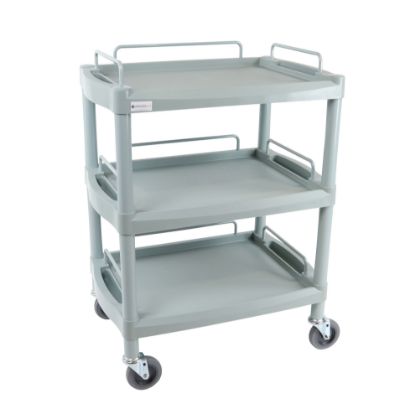 Trolley Clinical Dressing (Aspiration Life) Handy Medium Grey With 3 Shelves