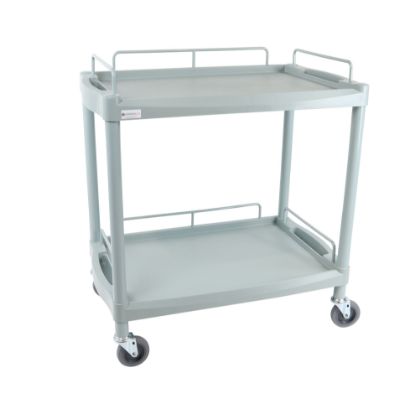 Trolley Clinical Dressing (Aspiration Life) Handy Large Grey With 2 Shelves