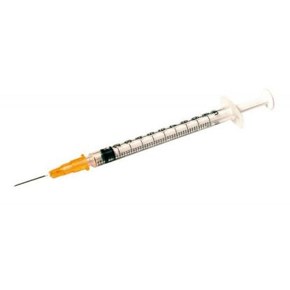 Needle/Syringe 25g 1ml Plastipak x 120