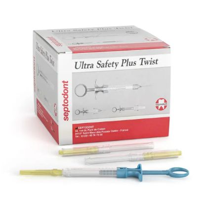 Syringe System (Septodont) Ultra Safety Plus Twist Orange 27g Short 25mm