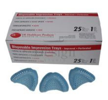 Impression Tray (Dehp) Size 4 Edentulous Lower Large x 25 (Disposable)