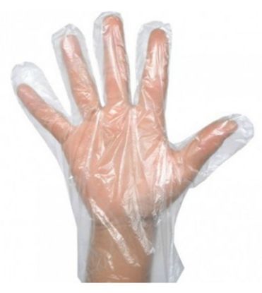 Healthline Clear Polythene Gloves x 100 (Various Sizes Available)