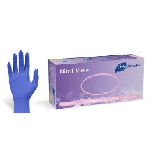 GLOVE NITRILE (VIOLA) VIOLET POWDER FREE SMALL X100
