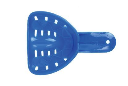 IMPRESSION TRAY (UNODENT) ORTHODONTIC UPPER SIZE 3 SMALL X25 BLUE