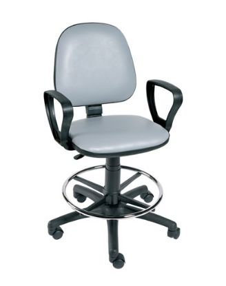 Operator Chairs With Footring + Arms (Sunflower) - 5 Castor : Various Colours Available