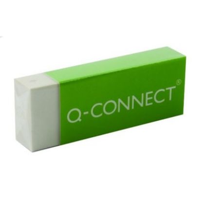 Eraser (Q-Connect) White Pvc