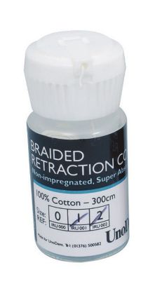 Unodent Gingival Retraction Cords 300cm - Various Sizes Available