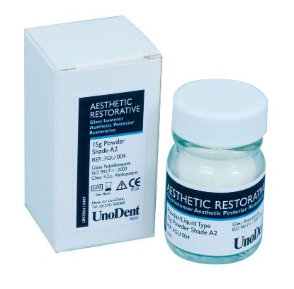 Aesthetic Restorative Refill Powder 15g (Unodent) - Various Shades Available