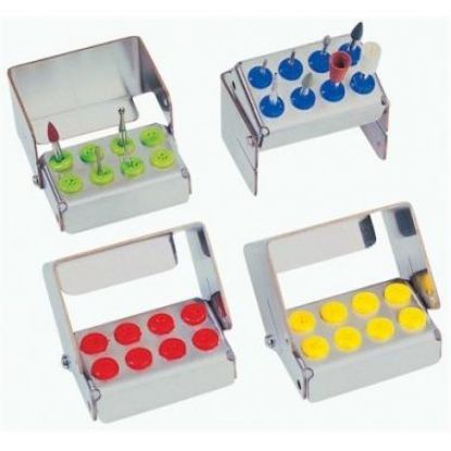 8 Hole Fg/Ra Plug-In Bur Stands (Unodent) - Various Colours Available