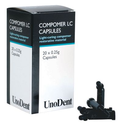 Compomer Lc Capsules 0.25g x 20 (Unodent) - Various Shades Available