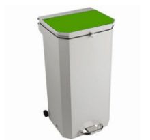 Bin Pedal 70 Ltr With Green Lid User Defined