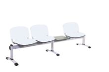 Chair Visitor Venus Modular 3 Seat/1 Table Vinyl Anti-Bacterial Upholstery White